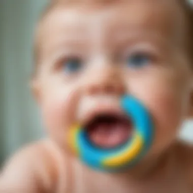 Teething ring for soothing gums