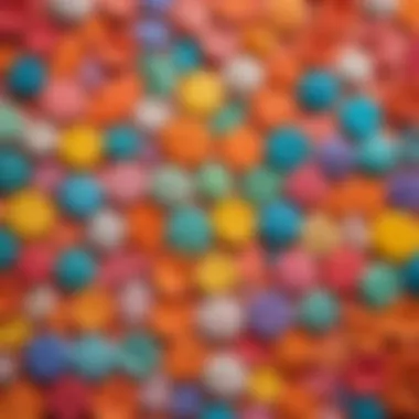 Colorful Air Dry Clay Creations A vibrant array of colorful air dry clay creations on display