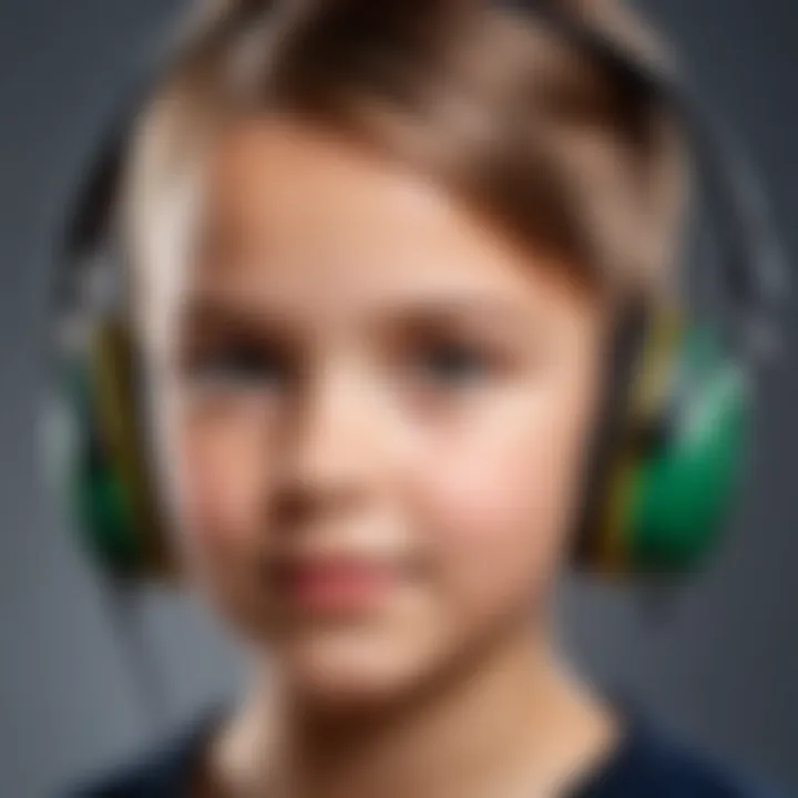 Safety features highlighted on ear headphones for children