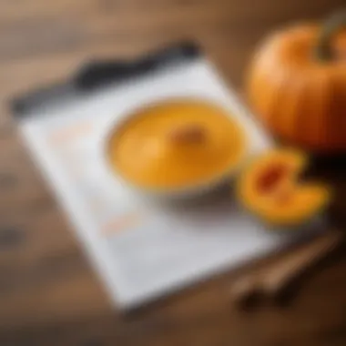 Nutritional chart highlighting benefits of pumpkin for children