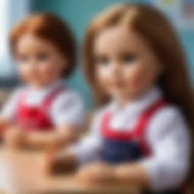 A classroom discussion about the role of dolls in development