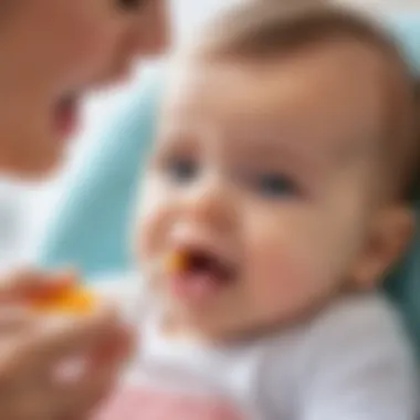 Feeding a two-month-old baby