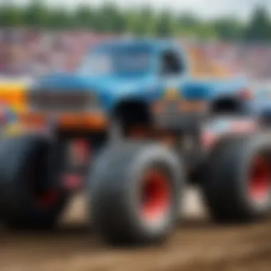 Children Thrilled by Monster Trucks Children enjoying a thrilling monster truck show