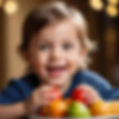 Child Enjoying Frutonanny Happy child enjoying Frutonanny product
