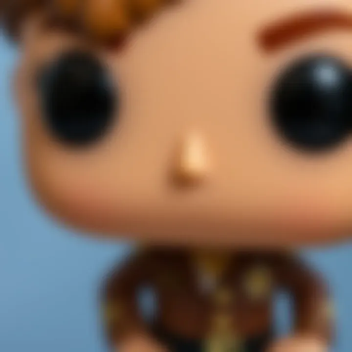 Rare Funko Pop Figure Close-up of a rare Funko Pop figure highlighting its details