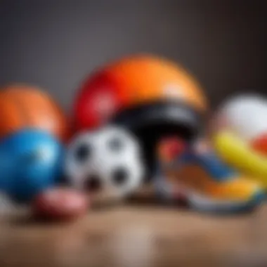 Sports equipment for three-year-olds