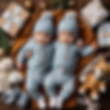 Charming Clothing Options for Infants Cozy and stylish baby clothing laid out for gifting
