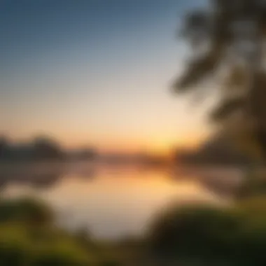 Sunrise Serenity A serene morning scene with sunrise