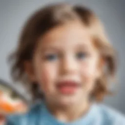 Child enjoying fresh fish as a source of omega-3