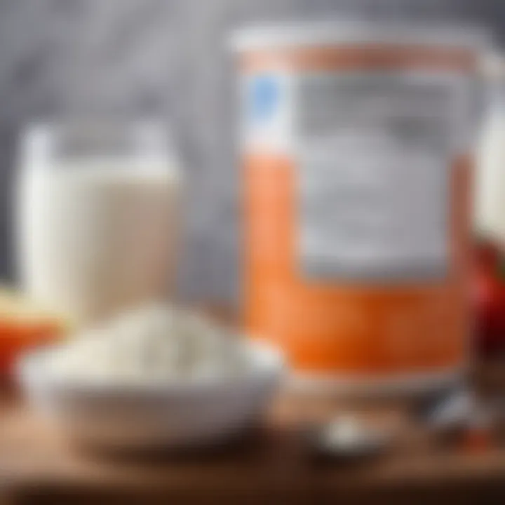 Nutritional chart highlighting benefits of cottage cheese for infants