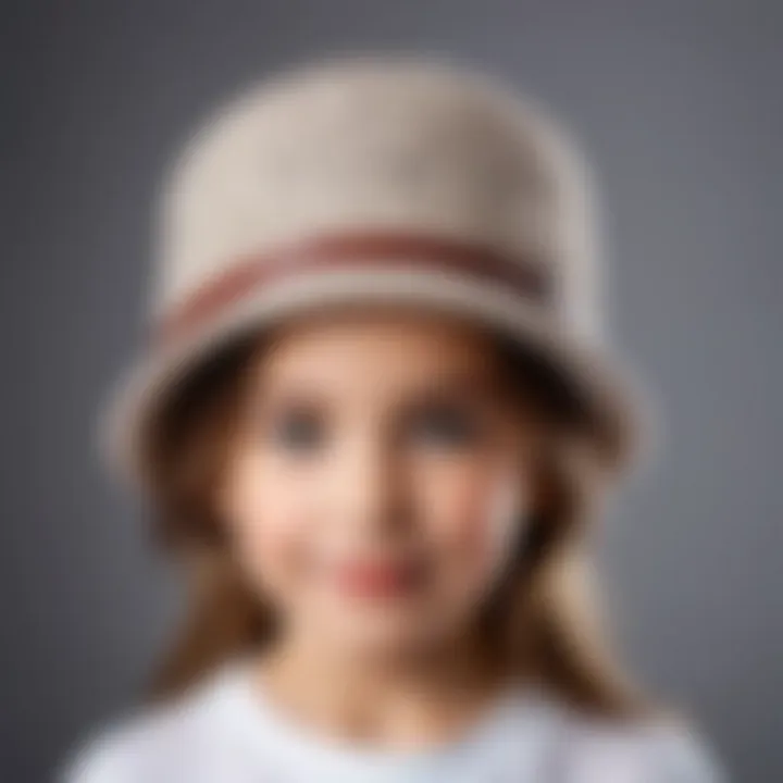 Guide illustrating size fitting for children's hats