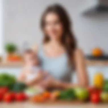 Healthy Maternal Diet Visual representation of healthy maternal diet