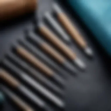 A selection of high-quality manicure tools for various nail treatments.