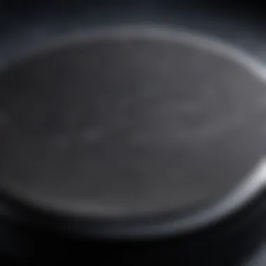 Close-up view of a hockey puck made from high-quality materials.