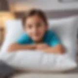 Soft and supportive holfitex pillow for children