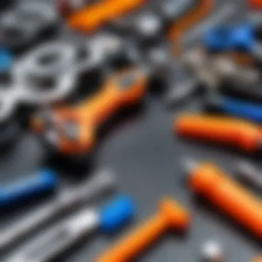 Essential Tools for Hot Wheels Assembly A detailed view of tools essential for assembly