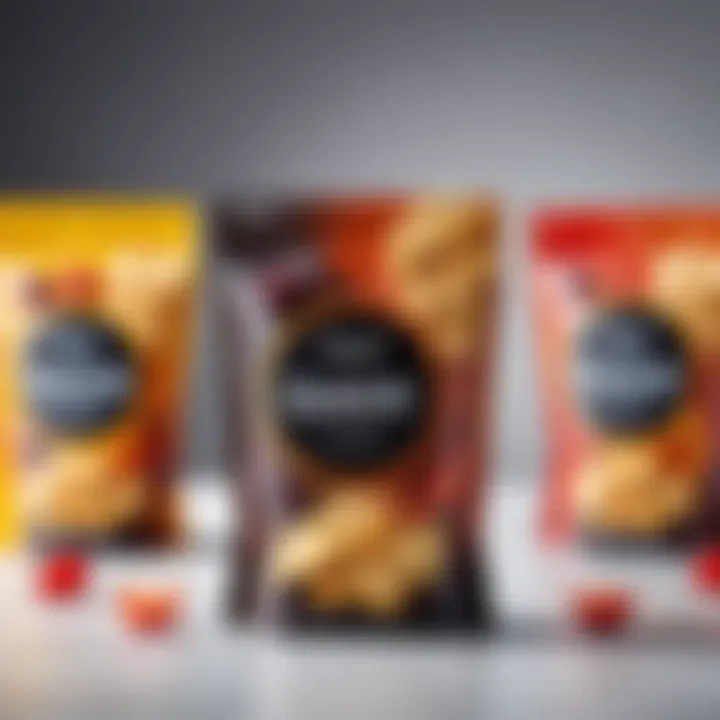 An innovative packaging design for snack products.