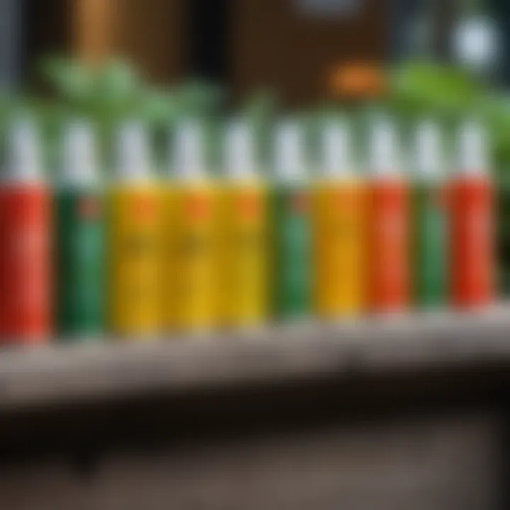Comparison of different types of insect repellents