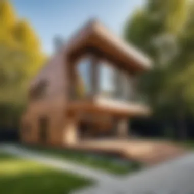 Final Creative Design A finished block house showcasing creativity and design
