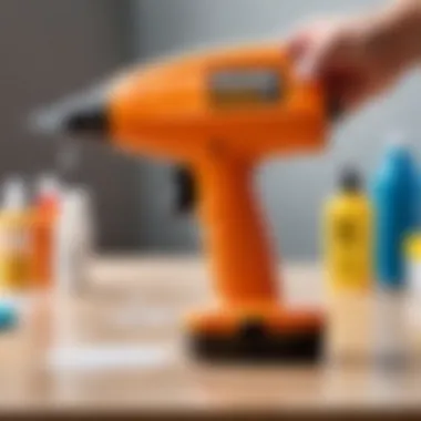 Safe cleaning supplies for glue gun maintenance