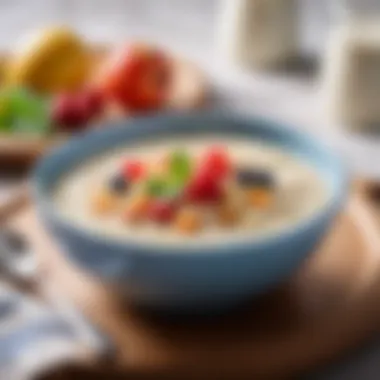 Delicious Frutonyanya Porridge Ready for Feeding Final bowl of Frutonyanya porridge ready for feeding