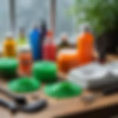 Essential Slime Accessories Various slime tools and accessories arranged