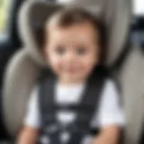 Detailed view of Siger child car seat design features