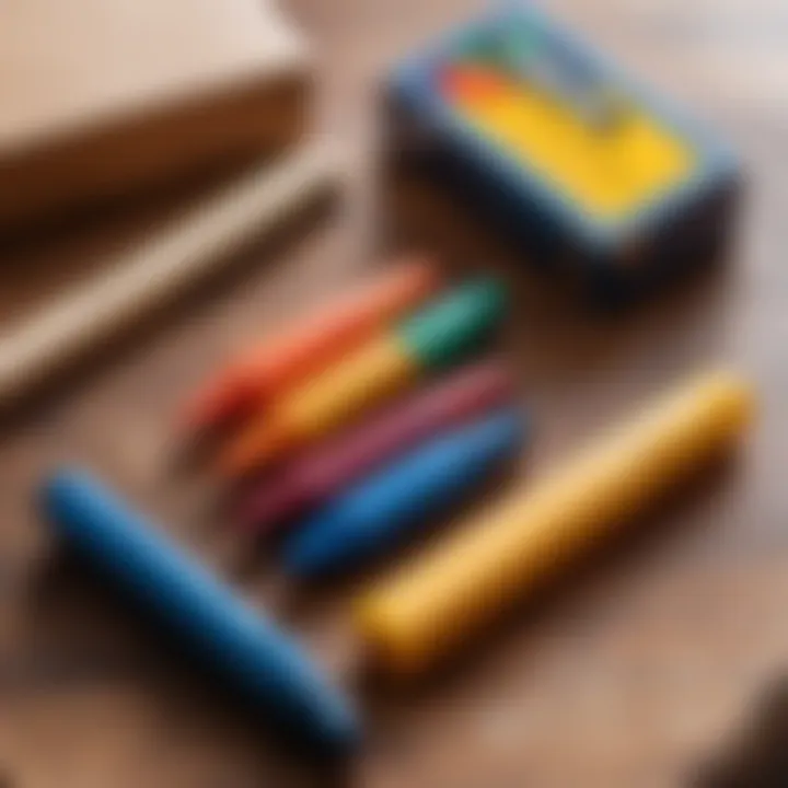 Essential tools for sharpening wax crayons