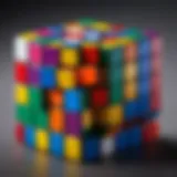 Colorful Rubik's Cube showcasing all sides