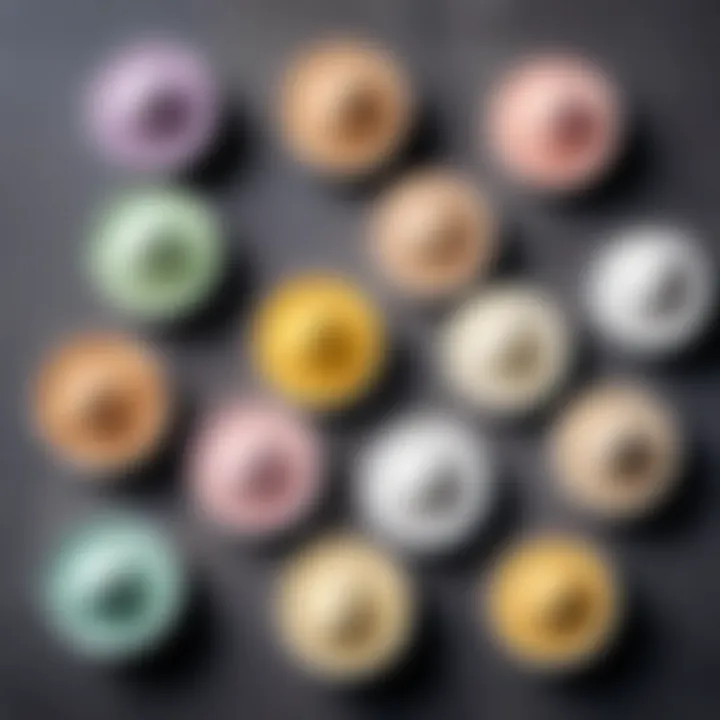 A close-up of different types of baby powders displayed on a soft background, highlighting their unique features.