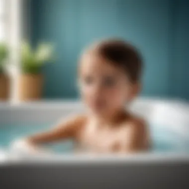 A serene bath setting for children