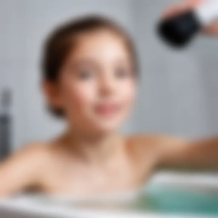 Gentle shampooing techniques for kids