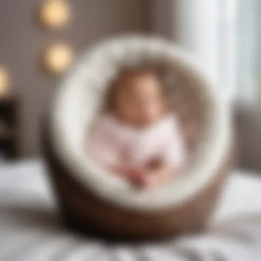 Cocoon nest for newborns in a cozy environment