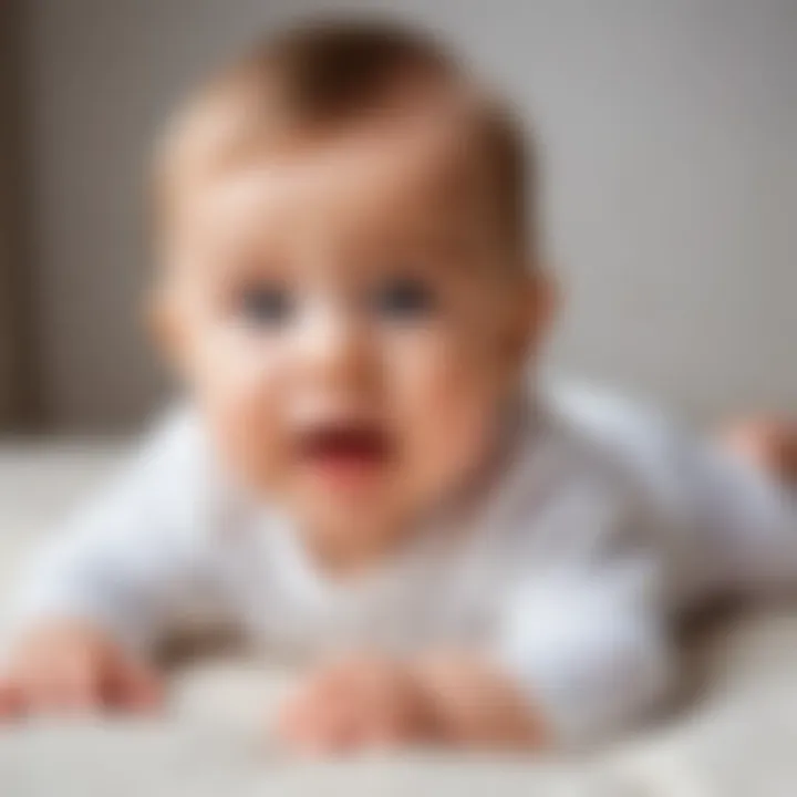 Physical development stages in infants