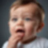 Infant experiencing spitting up