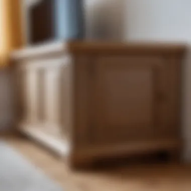 Installation of corner guards on furniture Installation of corner guards on furniture