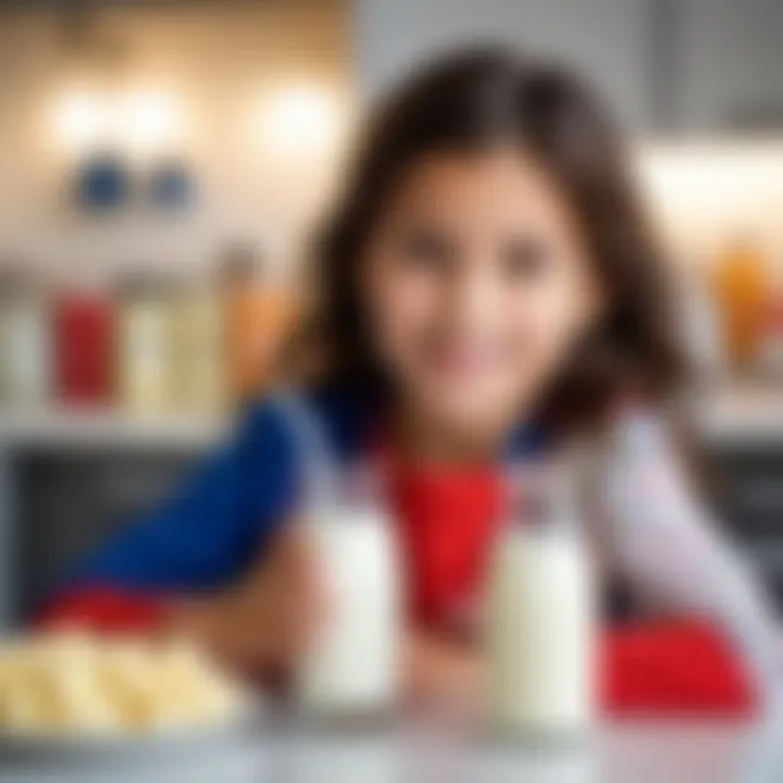 Pediatric nutritionist advising on dairy introduction