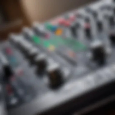 User-Friendly Mixer Controls Close-up of mixer controls highlighting ease of use and versatility.