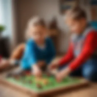 Children Playing Kovarniy Lis Children enjoying the Kovarniy Lis game together