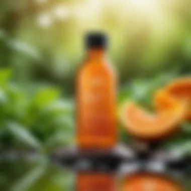 Liquid Vitamin A: Nature's Gift to Health A bottle of liquid vitamin A surrounded by natural elements