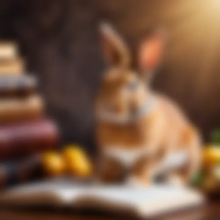 A rabbit in various literary works, symbolizing different themes.