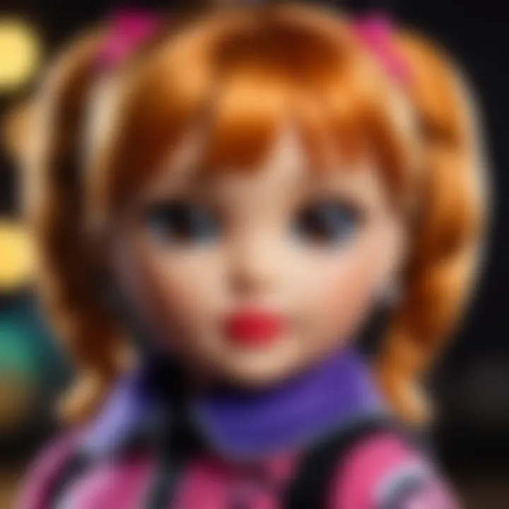 Detailed close-up of a single LOL doll featuring unique accessories