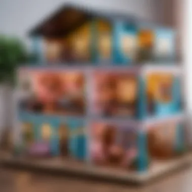 Close-up of unique features in a premium LOL dollhouse