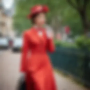 A historical timeline illustrating the influence of Mary Poppins on fashion trends over the decades.