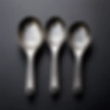 Measuring Volume: Spoons in Focus Measuring spoons with different sizes showcasing precise volume