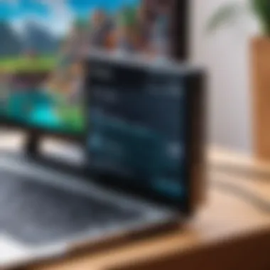 Troubleshooting Software Settings for Minecraft Installation A user troubleshooting software settings on a device