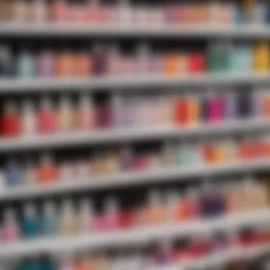 An organized display of nail care items, highlighting their uses.