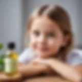 Natural massage oils for children's skin