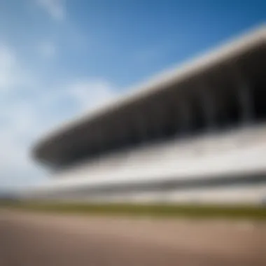 Exterior view of Nizhny Novgorod Stadium showcasing its architectural design