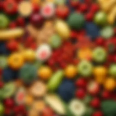 Healthy Food Choices for Growing Children An array of nutritious food options for toddlers emphasizing health and wellness.